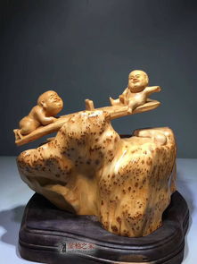 崖柏根瘤 自然雕琢的童趣珍宝