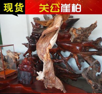 崖柏关公木雕 匠心工艺，守护平安的艺术典藏