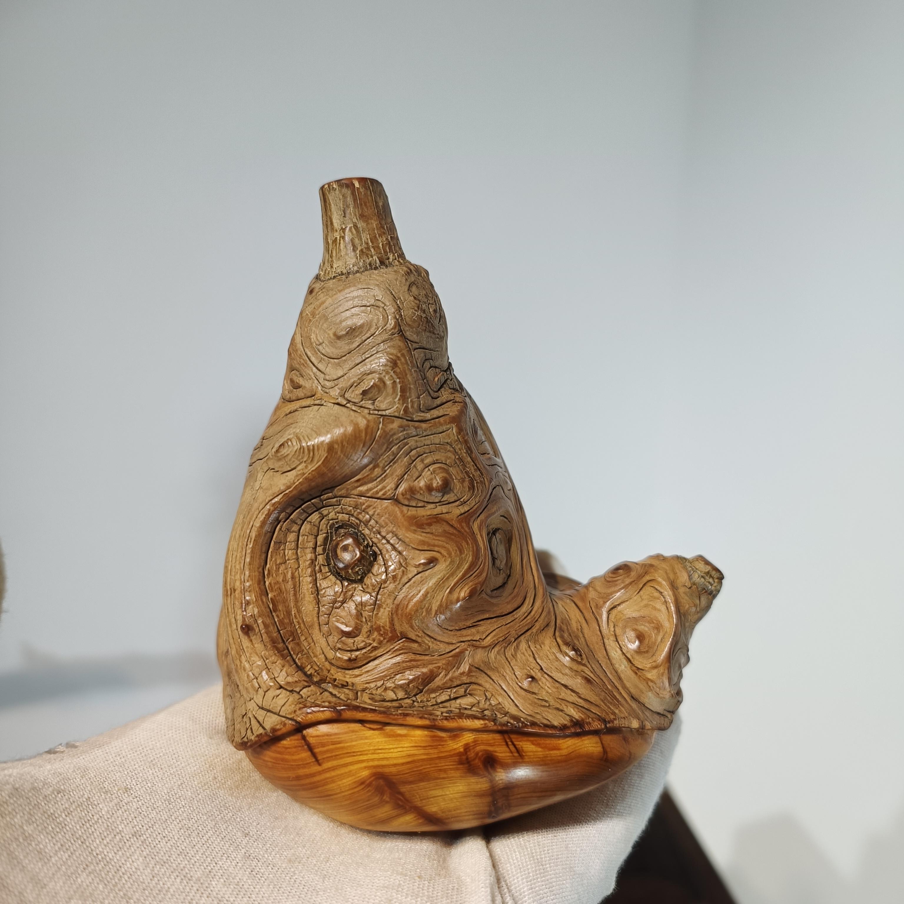 太行崖柏纹理的魅力 经典圈圈乳钉纹理的解密